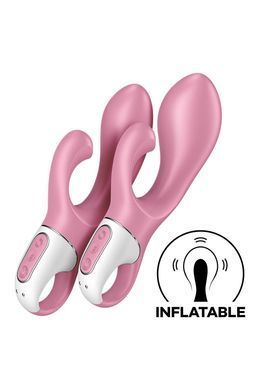 Вибратор кролик Satisfyer Air Pump Bunny 2 с технологией давления воздуха, розовый