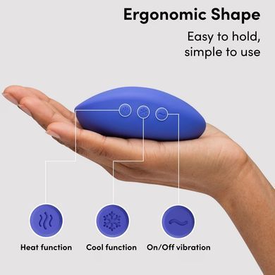 Клиторальный вибратор We-Vibe Temp Lavender Blue с функцией нагрева и охлаждения, синий