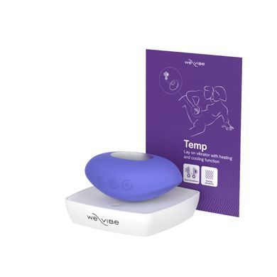 Клиторальный вибратор We-Vibe Temp Lavender Blue с функцией нагрева и охлаждения, синий