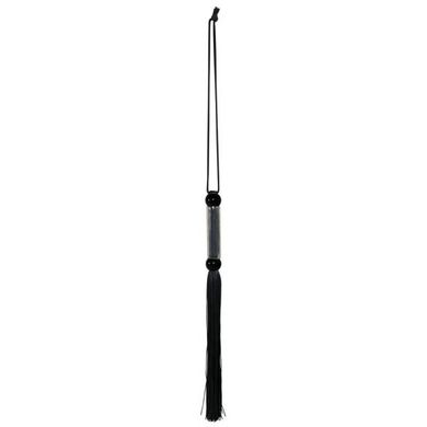 Кнут черный, прозрачная ручка FLOGGER, 51 см