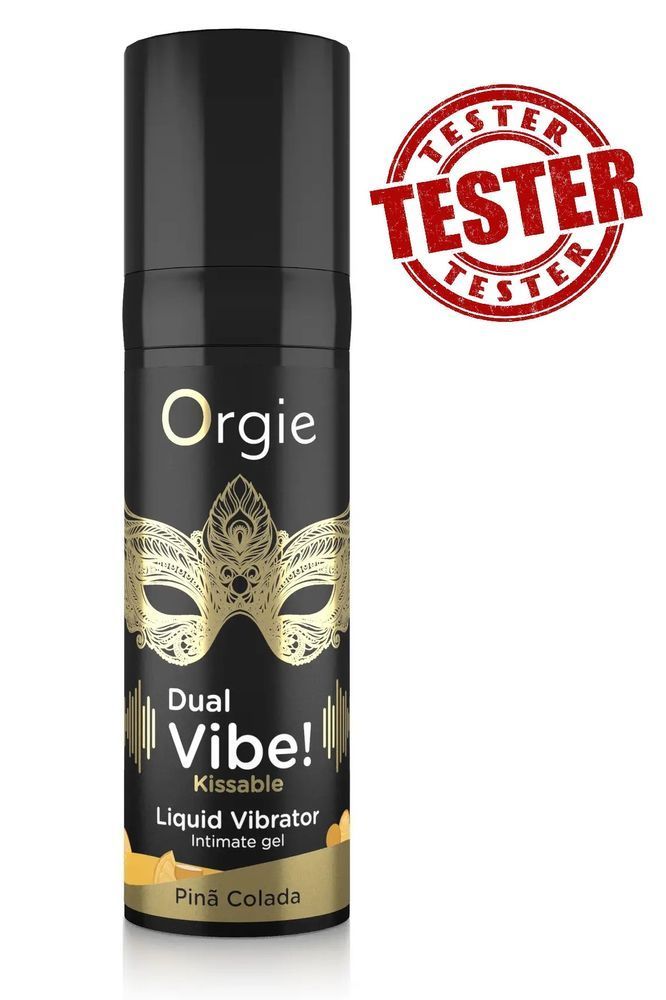 ТЕСТЕР/Жидкий вибратор Пина Колада Orgiе DUAL VIBE, 15 мл (при покупке 10 ед.,тестер за 1 грн)