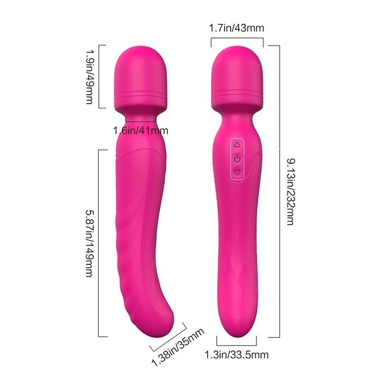 Вибратор-микрофон с подогревом Dream Toys Essentials Heating Bodywand, розовый, 23 &times; 3,6 см