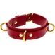 Ошейник с наручниками Taboom Bondage in Luxury красный с золотой фурнитурой