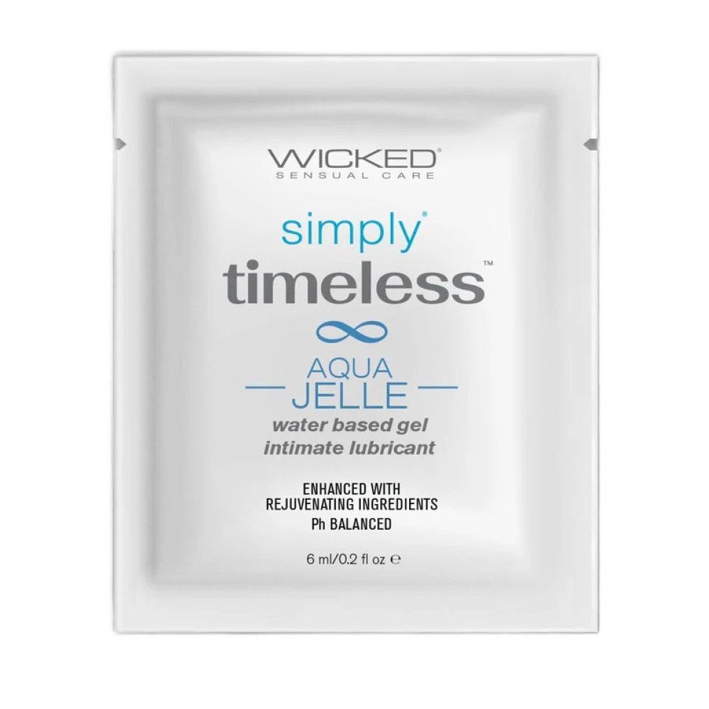 Пробник лубриканта Wicked Simply Timeless Jelle с густой гелевой текстурой на водной основе, 6 мл