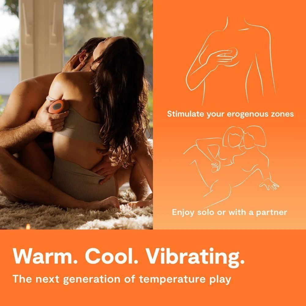 Кліторальний вібратор We-Vibe Temp Tangerine з функцією нагрівання та охолодження, помаранчевий