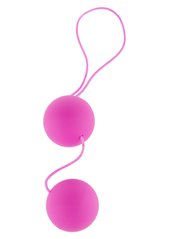 Вагинальные шарики со смещенным центром тяжести TOY JOY на мягкой сцепке, пурпурные, 22 х 3.5 см