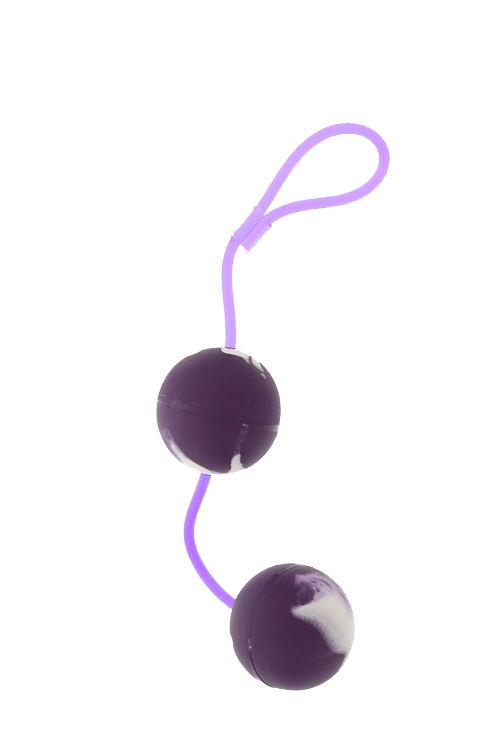 Вагінальні кульки Marbelized DUO BALLS, PURPLE