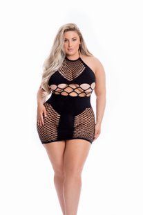 Сукня з відкритою спиною Pink Lipstick Girl Gone Bad Dress, чорний, Plus Size