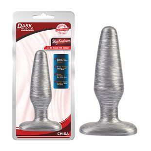 Анальна пробка Chisa Dark Muscle Stag Kaufman срібло 13.7 см * 4 см