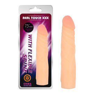 Фаллоимитатор&nbsp;с&nbsp;хребтом&nbsp;Chisa&nbsp;Real Touch XXX&nbsp;Dildo&nbsp;7,5 реалистичный, бежевый