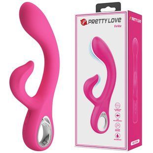 Вібратор-кролик Pretty Love Fritz рожевий, 19.8 х 3.4 см