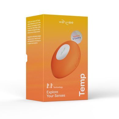 Клиторальный вибратор We-Vibe Temp Tangerine с функцией нагрева и охлаждения, оранжевый