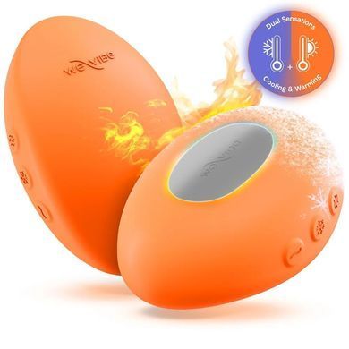 Клиторальный вибратор We-Vibe Temp Tangerine с функцией нагрева и охлаждения, оранжевый