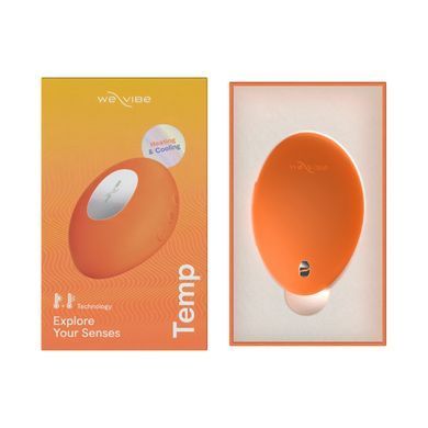 Клиторальный вибратор We-Vibe Temp Tangerine с функцией нагрева и охлаждения, оранжевый
