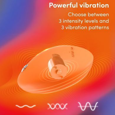 Клиторальный вибратор We-Vibe Temp Tangerine с функцией нагрева и охлаждения, оранжевый