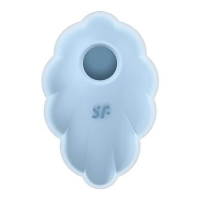 Вибратор Satisfyer Cloud Dancer с вакуумной стимуляцией клитора, голубой