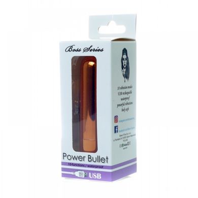 Вибролпуля Power Bullet USB Gold