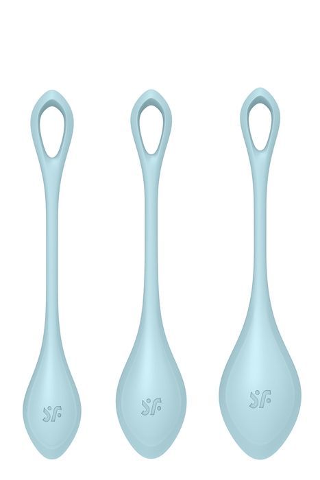 Набір вагінальних кульок Satisfyer Yoni Power 2, блакитний
