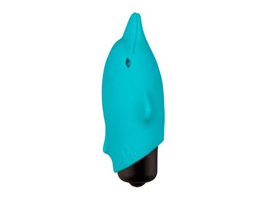 Мини-вибратор в виде дельфинчика, голубой, Adrien Lastic Pocket Vibe Flippy Blue, 7,5 х 2,5 см