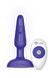 Анальна пробка з вібрацією та пультом, три мотори B-Vibe - Trio, фіолетова