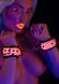 Наручники, що світяться в темряві Taboom Glow In The Dark Wrist Cuffs, рожеві