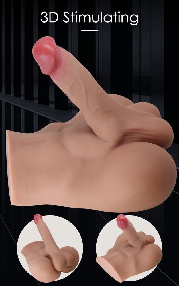 Мастурбатор реалістичний CRAZY BULL Rhynе пеніс та анус, бежевий, 24,6&times;23,7 см