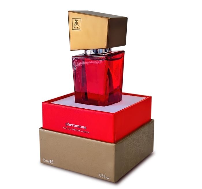Духи с феромонами женские SHIATSU Pheromone Fragrance women red, 15 мл