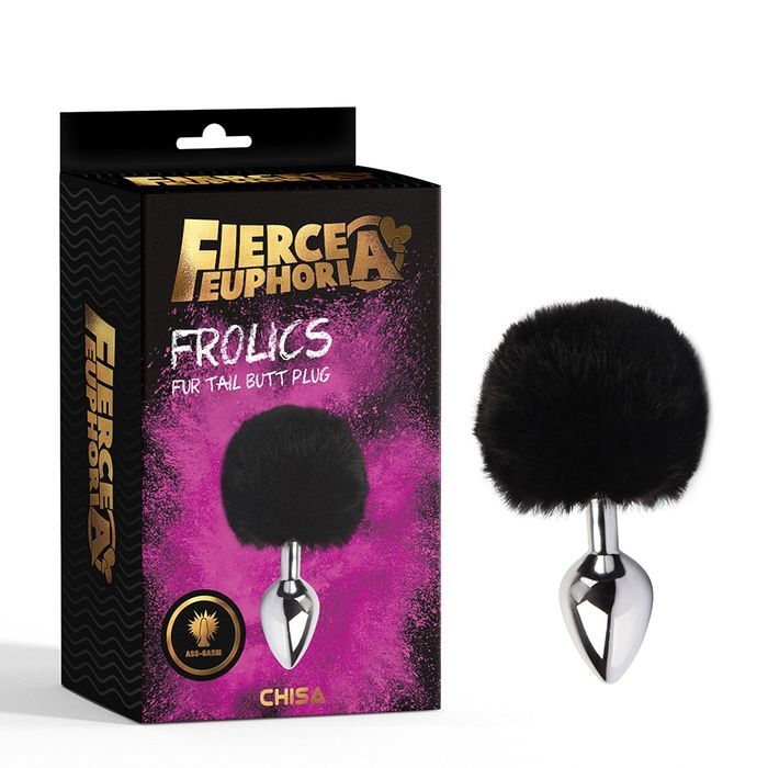 Анальная пробка металлическая Chisa Fierce Euphoria с хвостом