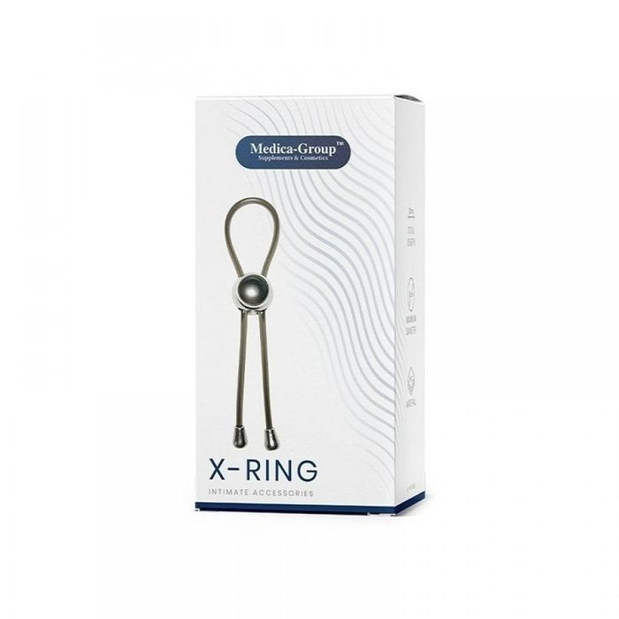 Эрекционное лассо X-Ring Medica Group, силиконовое, черное