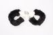 Наручники&nbsp;металеві&nbsp;Chisa Hi-Basic Fur-lined&nbsp;Handcuffs з&nbsp;чорним хутром