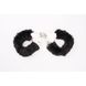 Наручники метал с мехом черные Fur-lined Handcuffs Hi-Basic Chisa
