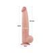Фаллоимитатор реалистичный гигант Lovetoy беж, 34 х 6.2 см