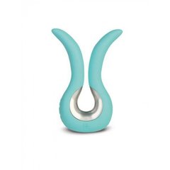 Міні-вібратор нереалістичний Gvibe Tiffany для вагіни, клітора та анальної зони, м'ятний, 10.5 х 2 см