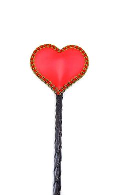Стек в форме сердца с плетением DS Fetish, 38 см