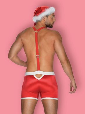 Мужской костюм мистера Санта Клауса Obsessive Mr Claus Красно-белый L\XL