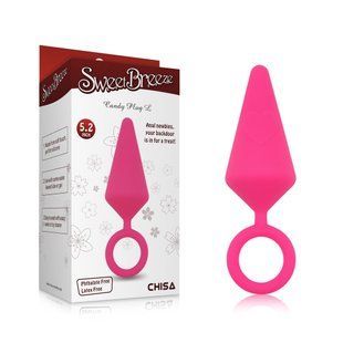 Анальна пробка Chisa Sweet Breeze рожева, 13.2 х 4 см, L