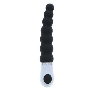 Анальная виброёлка Dream Toys Essentials P-Spot Caterpillar, черная, 15 &times; 2,5 см