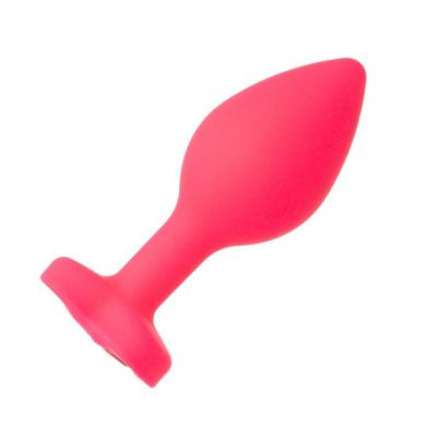 Анальна Pink Silicone Heart Light Pink, M, Рожевий, для новачків та просунутих користувачів