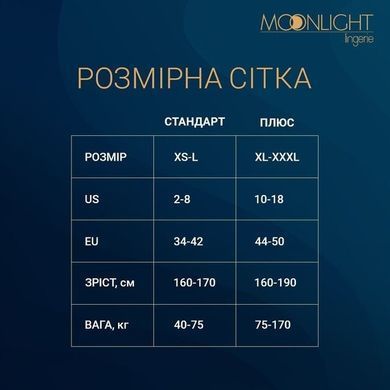 Еротична сукня-сітка Moonlight Lingerie Model 12 чорна, One Size