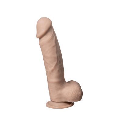 Фаллоимитатор реалистичный Silexd Real Skin Model 1 (9") на присоске, бежевый