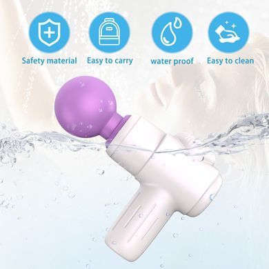 Мини-массажёр Every Night Toys Candice бело-фиолетовый, 10 режимов вибрации