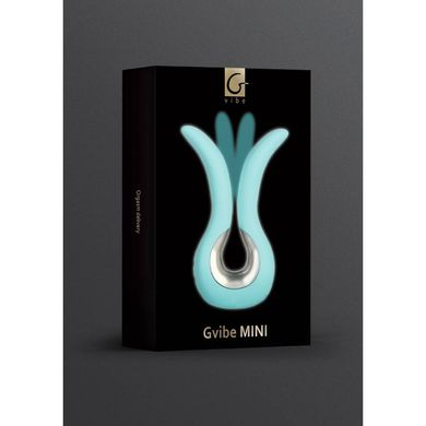 Мини-вибратор нереалистичный Gvibe Tiffany для вагины, клитора и анальной зоны, мятный, 10.5 х 2 см