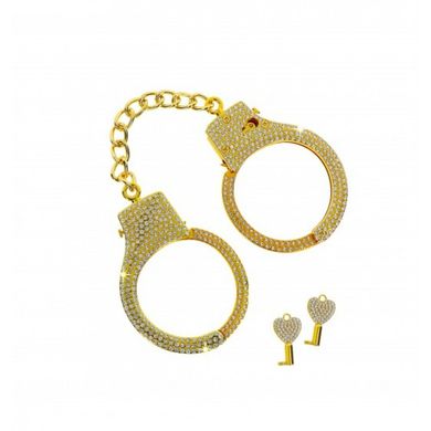 Наручники золотые украшенные камнями Diamond Wrist Cuffs Gold Taboom
