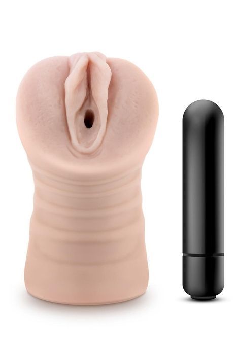 Мастурбатор вагіна Blush Enlust Ayumi з віброкулею, 12 см
