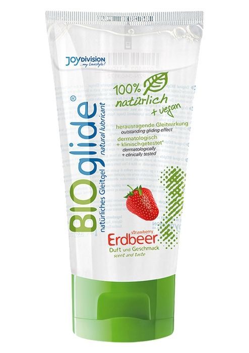 Лубрикант на водной основе BIOglide Erdbeer клубничка 80 мл