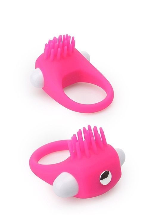 Эрекционное вибрационное кольцо с усиками Dream Toys Rings of Love розовое
