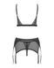 Комплект Obsessive Shibu 3-pcs set black L/XL