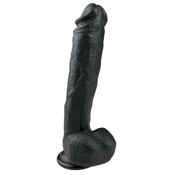 Фалоімітатор гігант EasyToys Black, 26.5 х 4.8 см