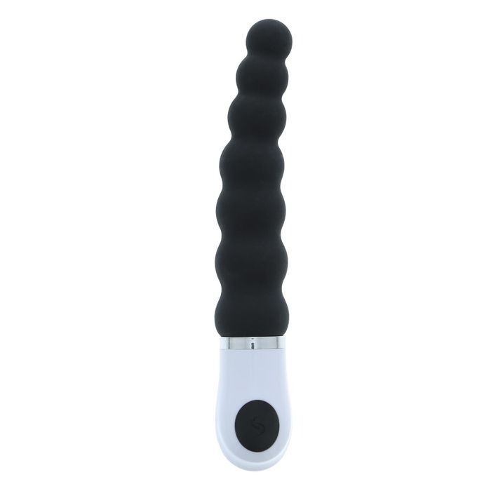 Анальная виброёлка Dream Toys Essentials P-Spot Caterpillar, черная, 15 &times; 2,5 см