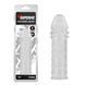Насадка&nbsp;рельефная Chisa&nbsp;SuperMe Extra Texture Sleeve с закрытой головкой, прозрачная